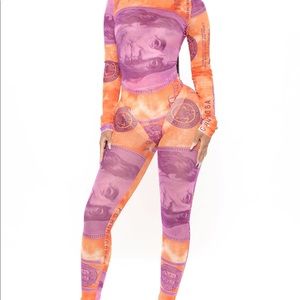 2 piece set money honey leggings SM